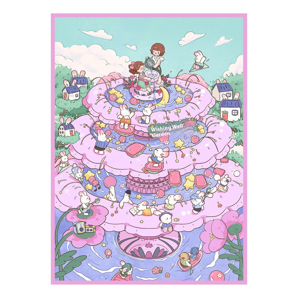 Large Miniature Scene 3D Stickers for Hand Ledger