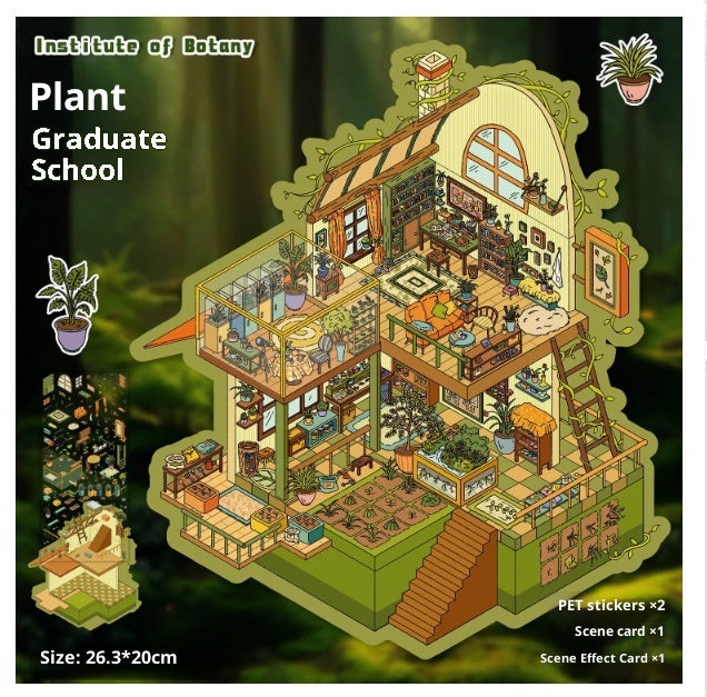 3D Landscape Miniature Stickers