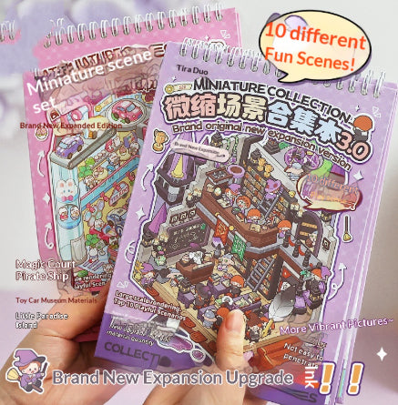 Telado Miniature Scene Sticker Book | Cute DIY Sticker Collection