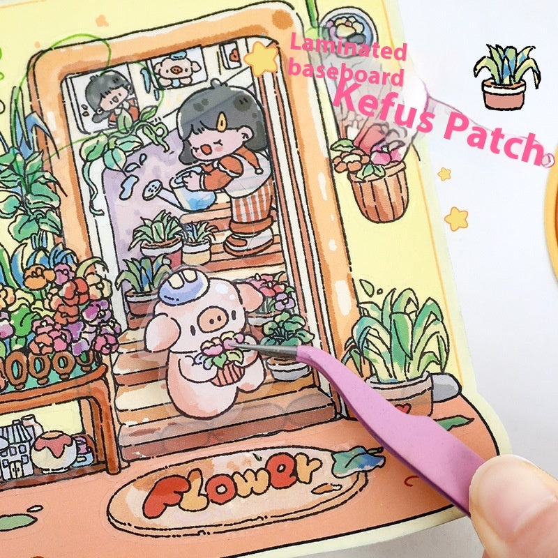 DIY Notebook Decompression Mini Stickers