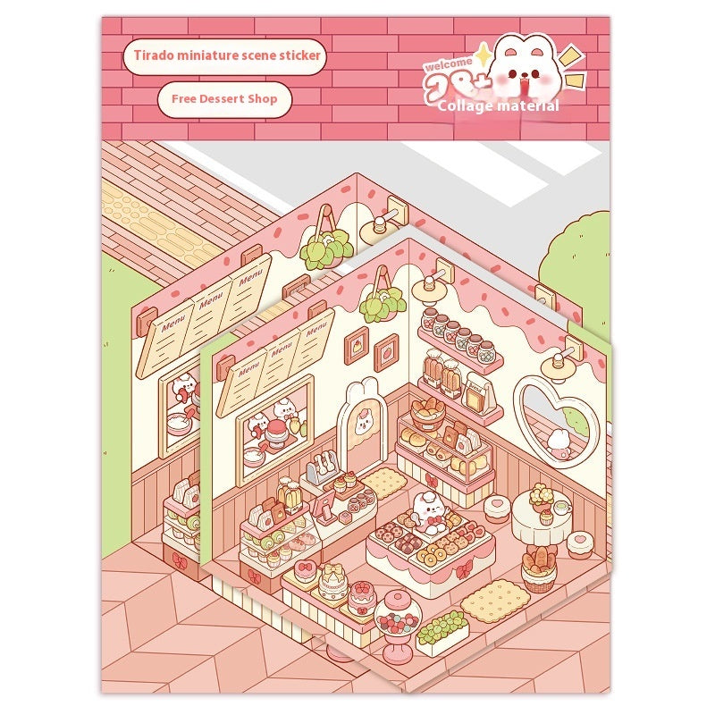 DIY Multi-Scale Landscaping Scene Stickers – Lift-Up 3D Journal Decoration