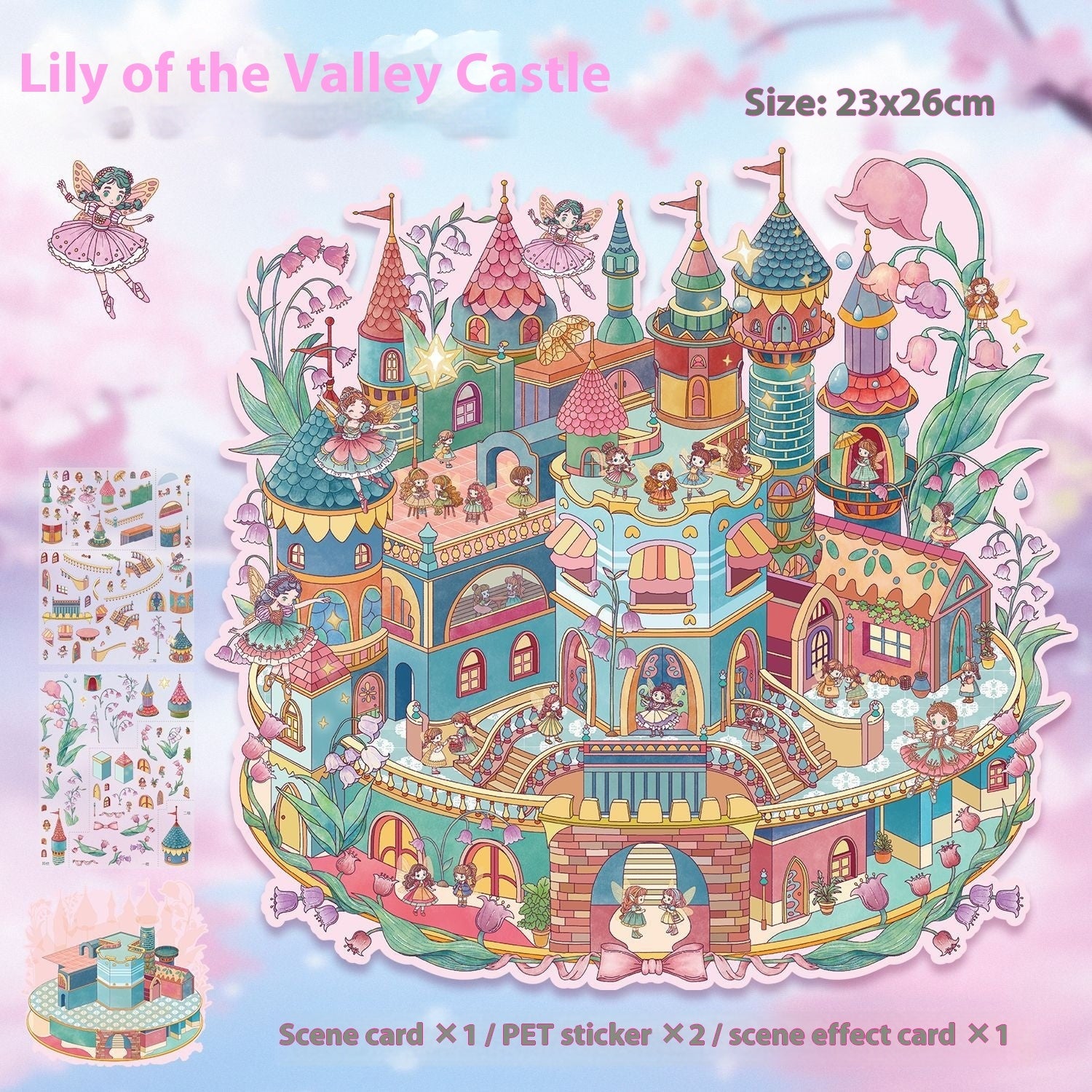 3D Landscape Miniature Stickers