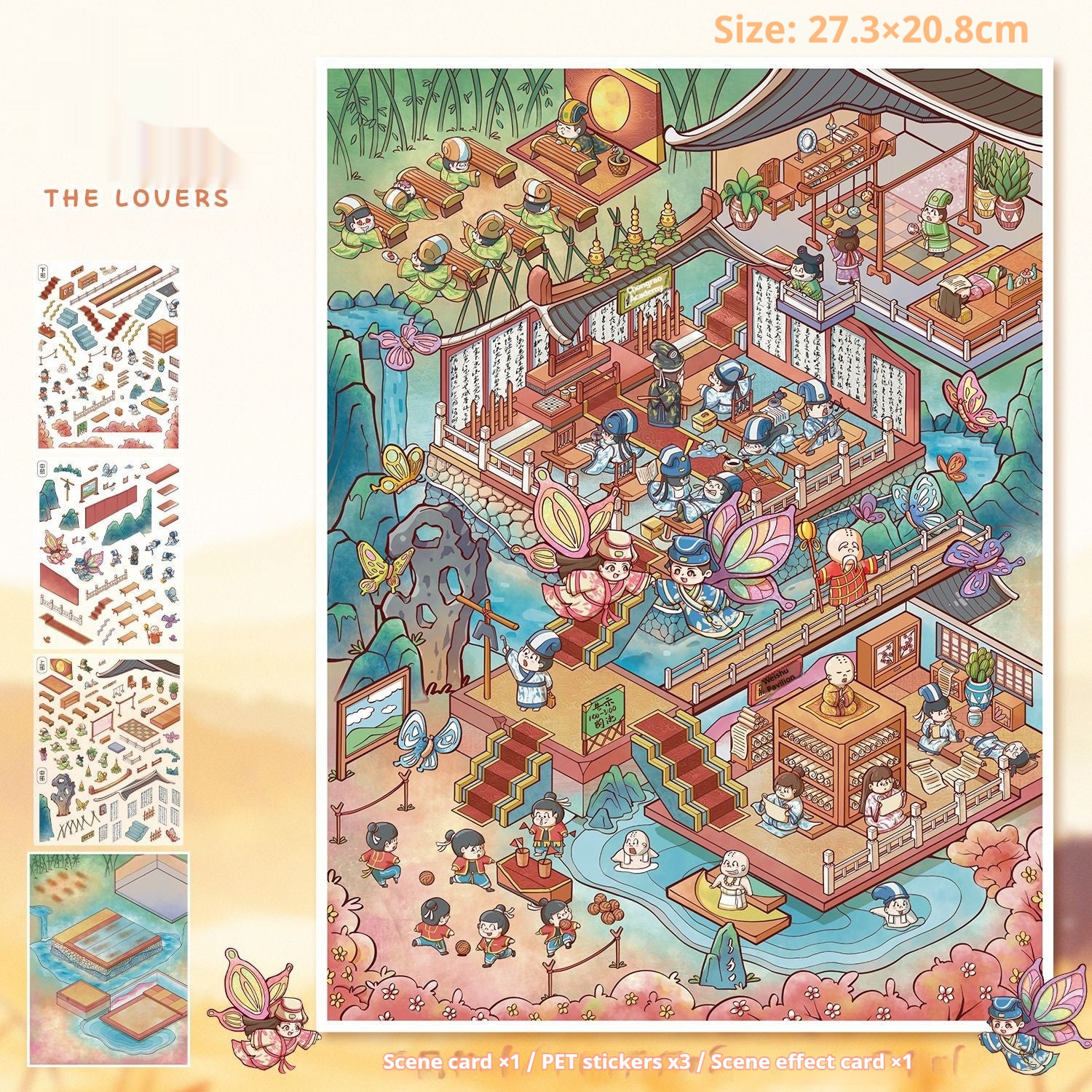 3D Landscape Miniature Stickers