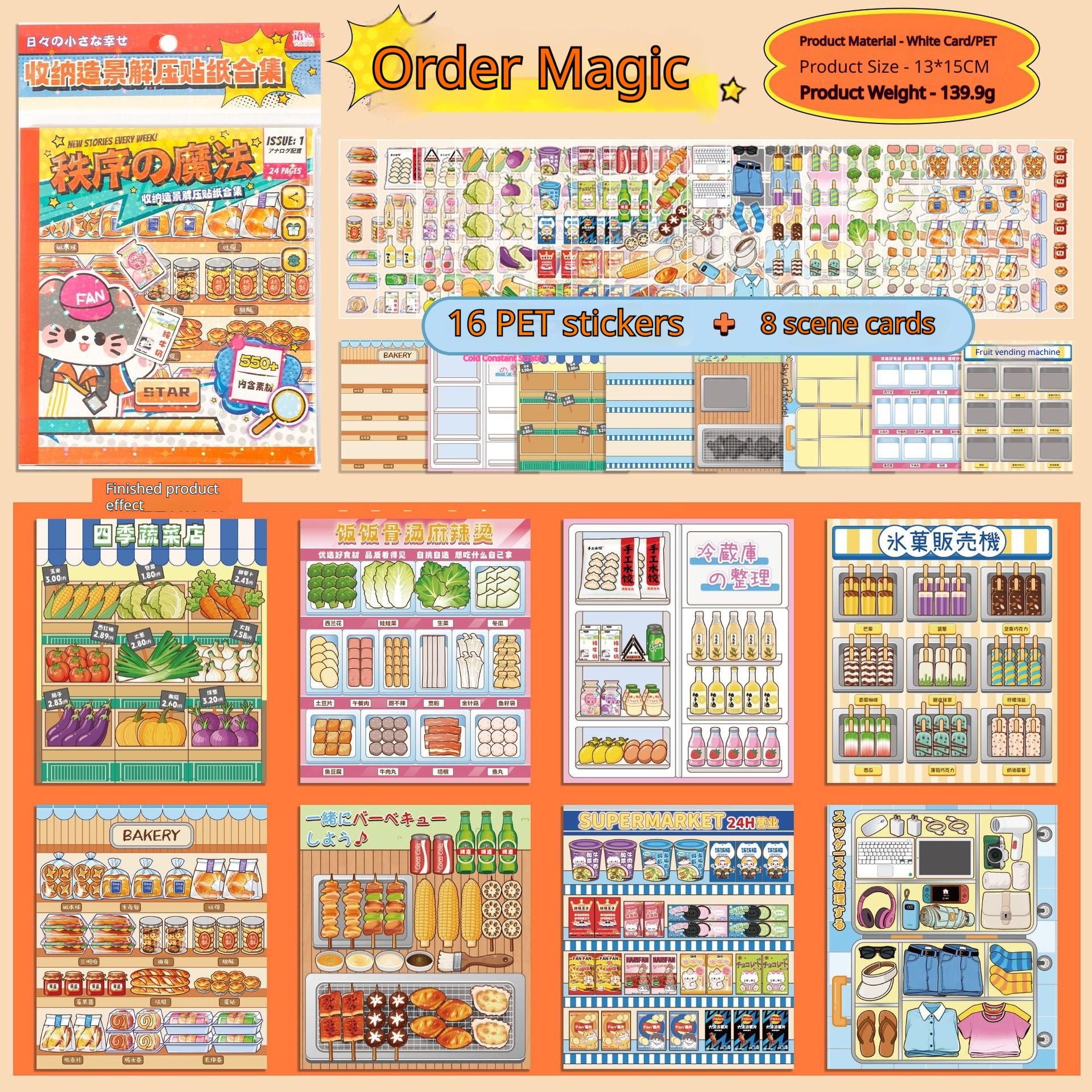 Nostalgic Planner Scene Stickers – Perfect for Life’s Small Joys