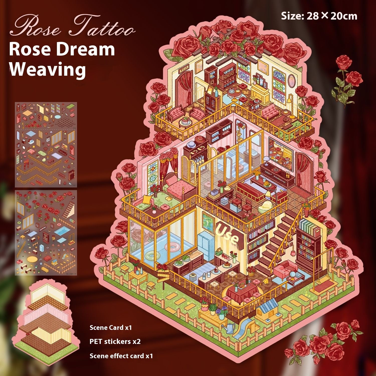 3D Landscape Miniature Stickers