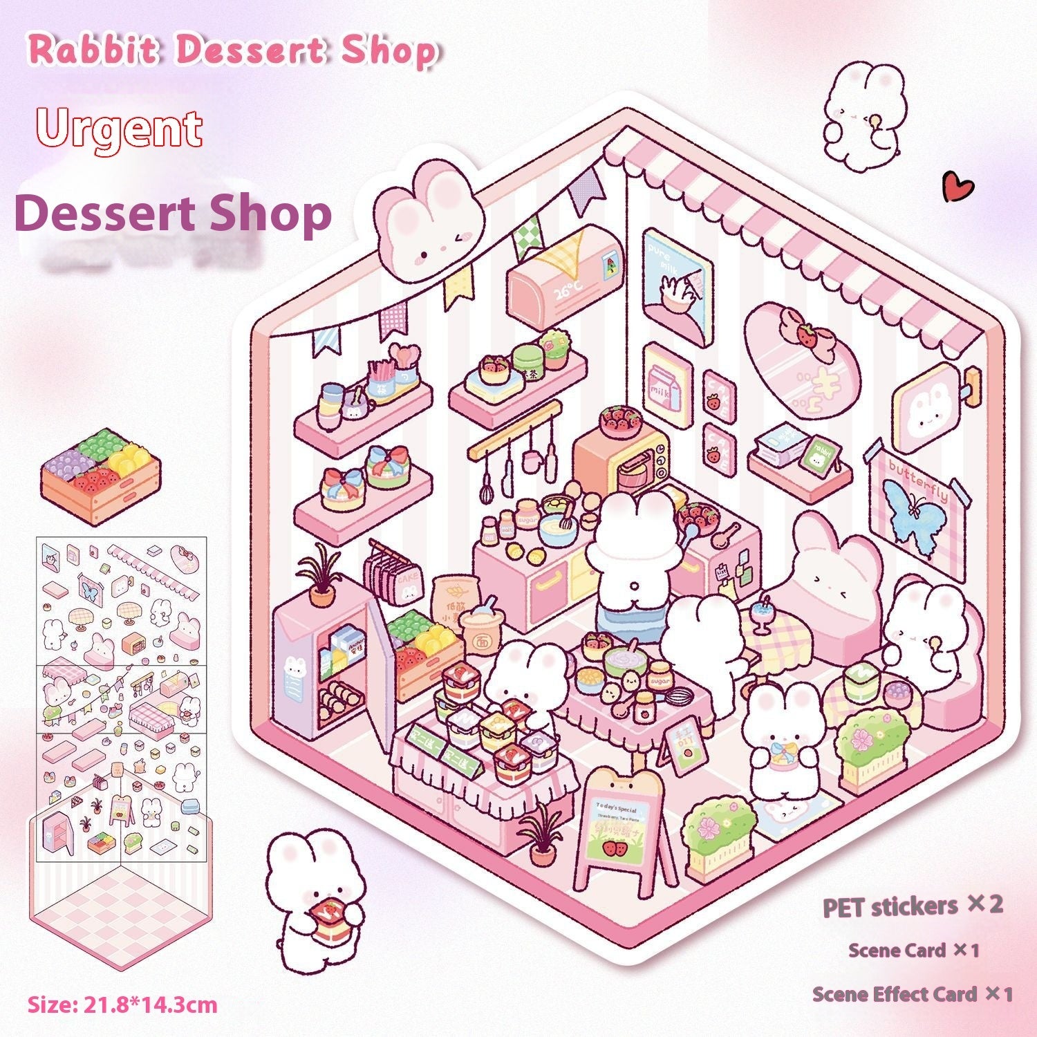 DIY Notebook Decompression Mini Stickers