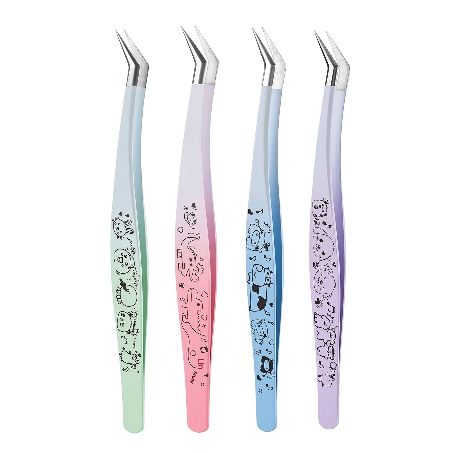 Scenic Sticker Curved Tweezers for Precise Sticker & Lash Placement