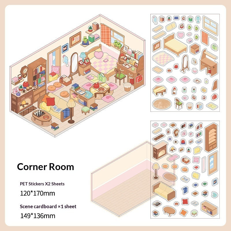 DIY Decorative Stickers Craft Materials for Students