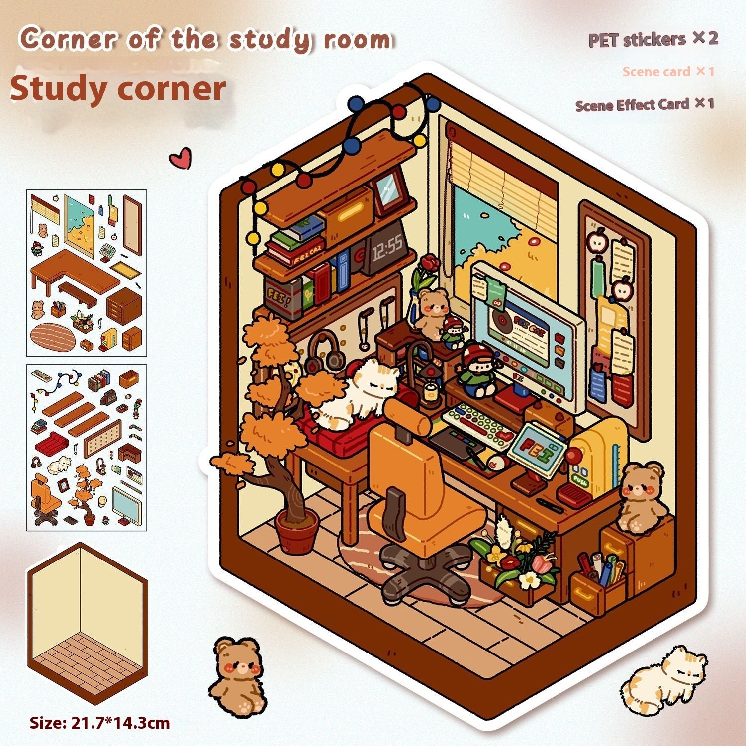 DIY Notebook Decompression Mini Stickers