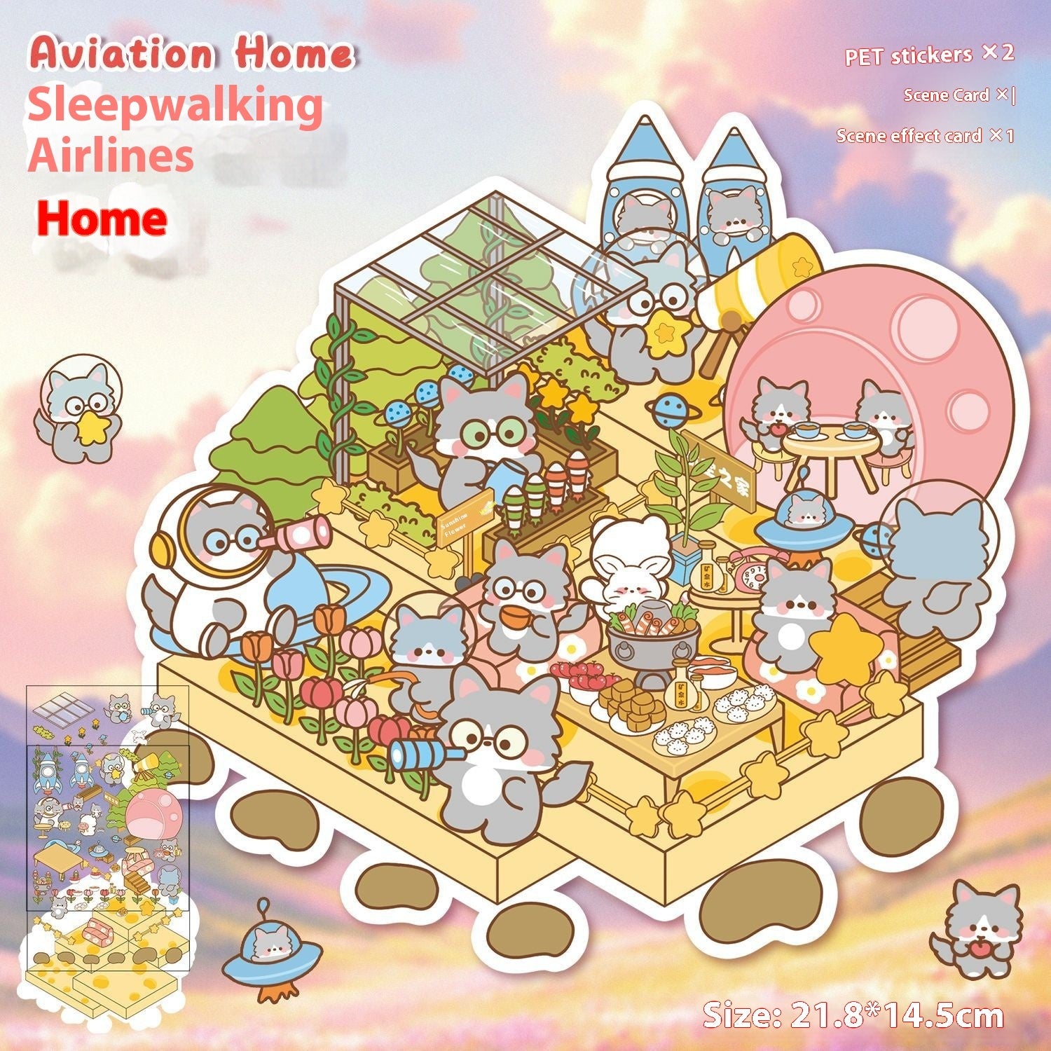 DIY Notebook Decompression Mini Stickers