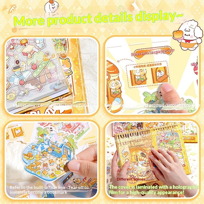 Miniature Scene Sticker Set for Dioramas & Dollhouse Decoration