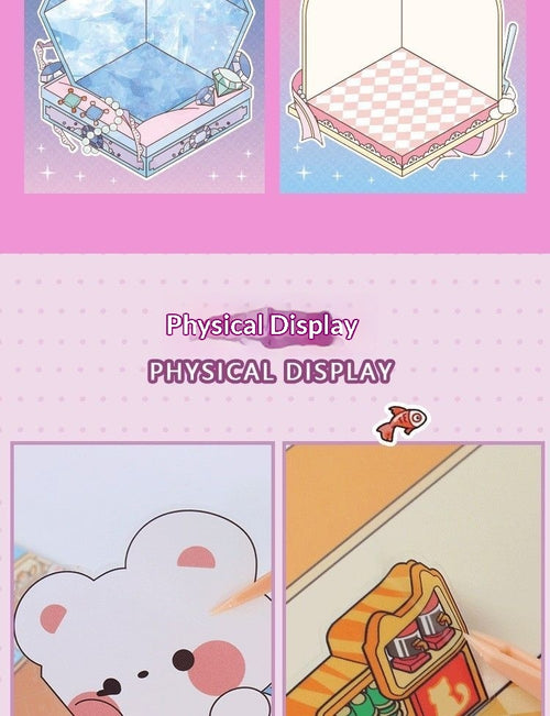 Cartoon Educational Large 3D Landscape Sticker Toy for Kids – Interactive Learning Scene