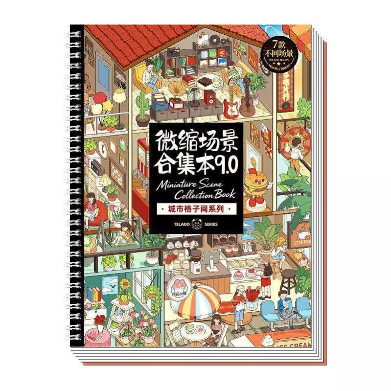 DIY 3D Tiny House Diorama Sticker Set Book – Miniature Scene Planner Decor