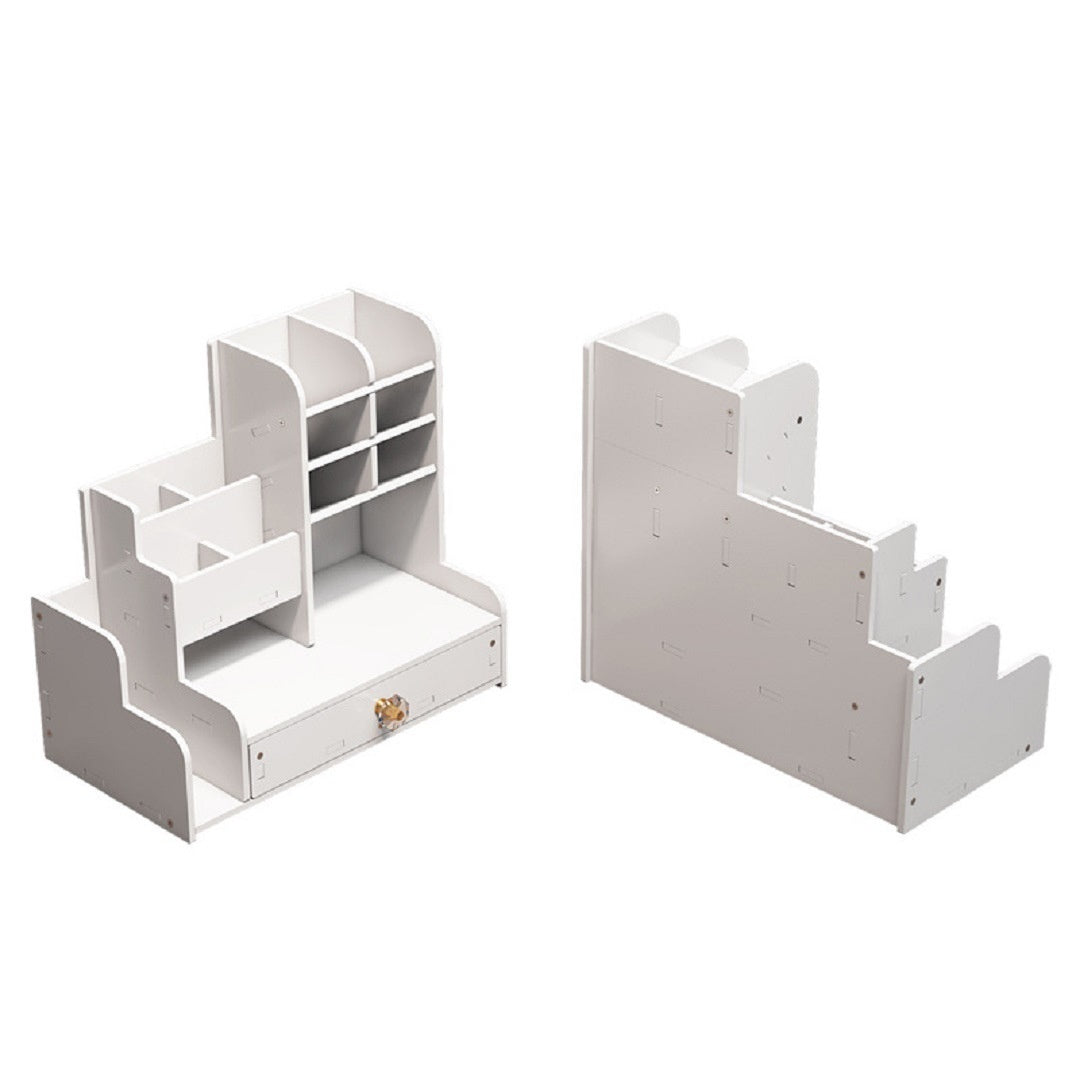 Multi-Functional High-Capacity Desk Storage Box with Slanted Pen Holder