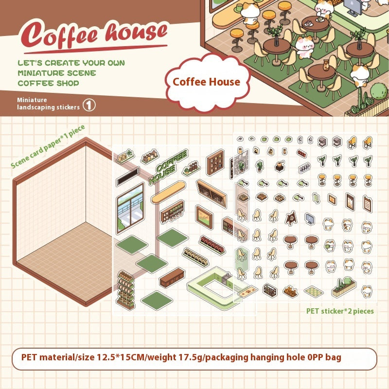 Cute Pet Landscape Puzzle Stickers for Children
