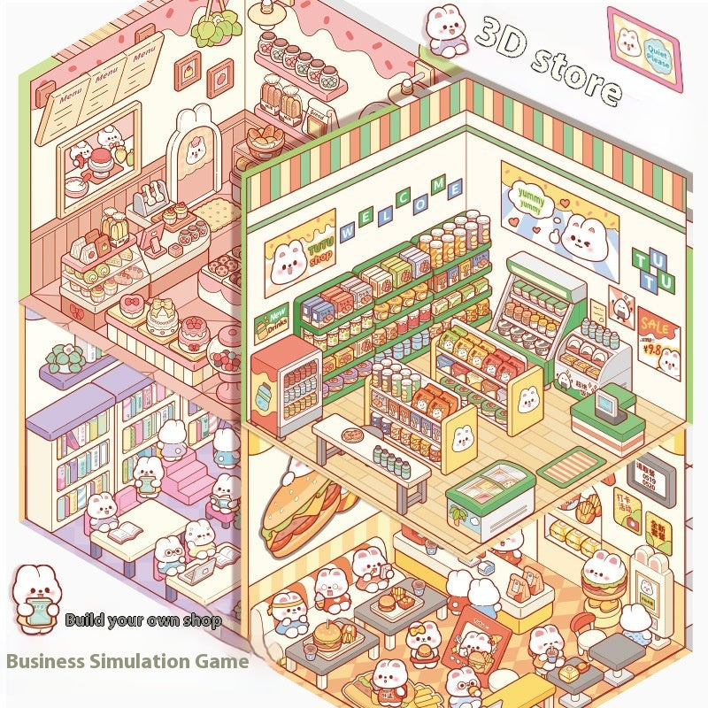 DIY Multi-Scale Landscaping Scene Stickers – Lift-Up 3D Journal Decoration