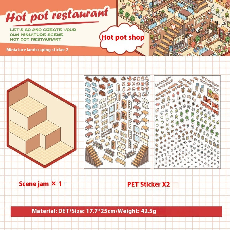 Cute Pet Landscape Puzzle Stickers for Children