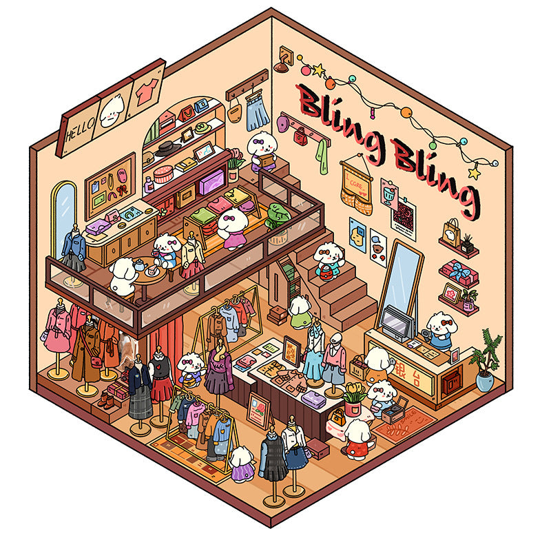 Miniature Landscape 3D Stickers for Scrapbooking & Journaling