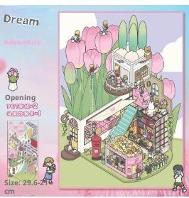 3D Landscape Miniature Stickers