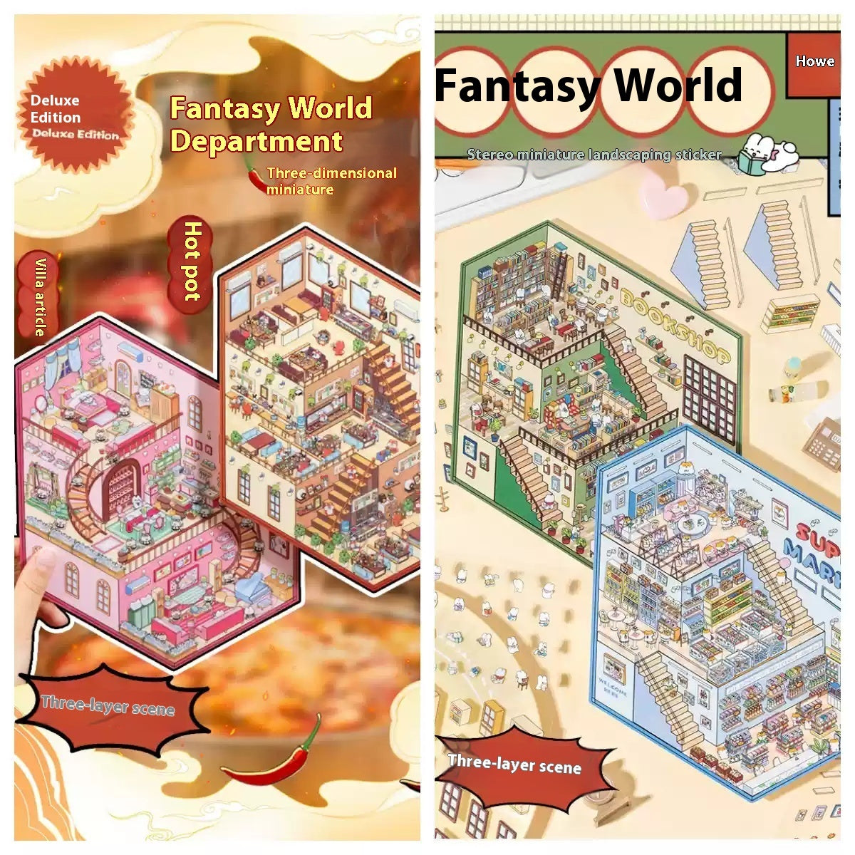 Cute Pet Landscape Puzzle Stickers for Children